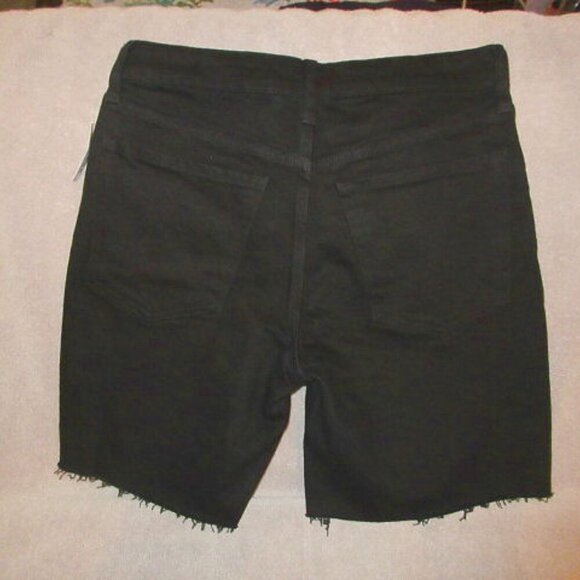 Old Navy Jean Shorts Womens Size 6 Black Denim Smoothing OG Straight Long NWT - Picture 6 of 10